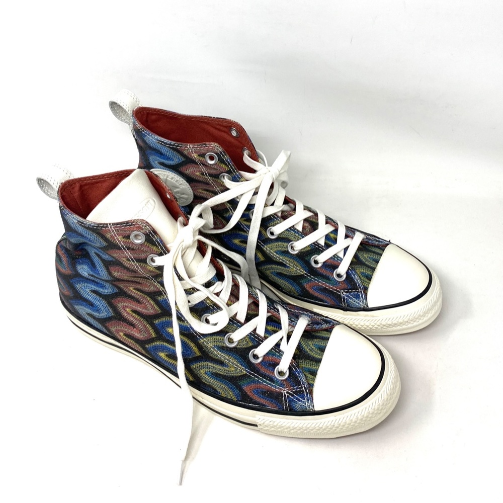 Converse Ctas HI All Star Missoni Auburn Black Men Canvas Size Sneakers 151254C - Picture 5 of 9
